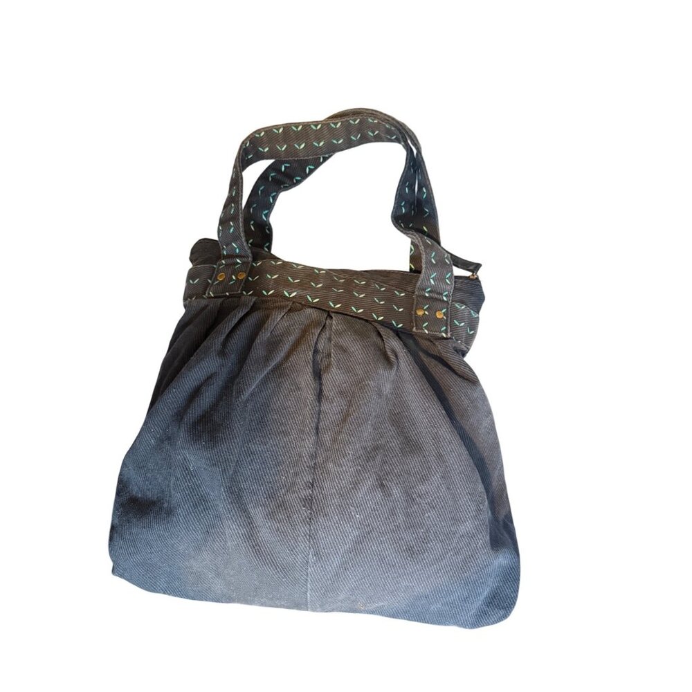 Loungefly Dia de los Muertos Sugar Skull Shoulder Tote Corduroy Bag Black - Picture 3 of 4